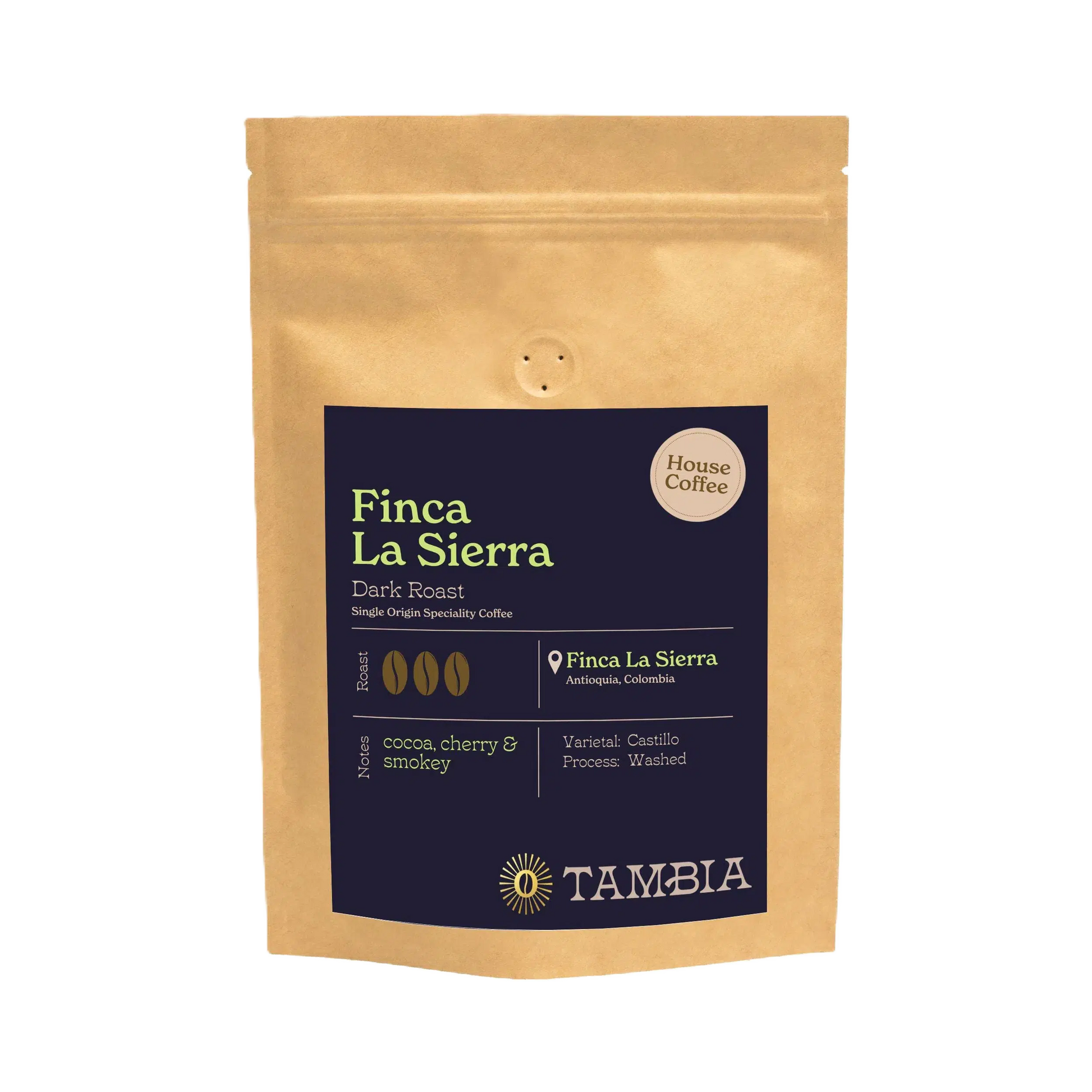 Finca La Sierra - Dark - Castillo Washed - TAMBIA COFFEE - Coffee Hit