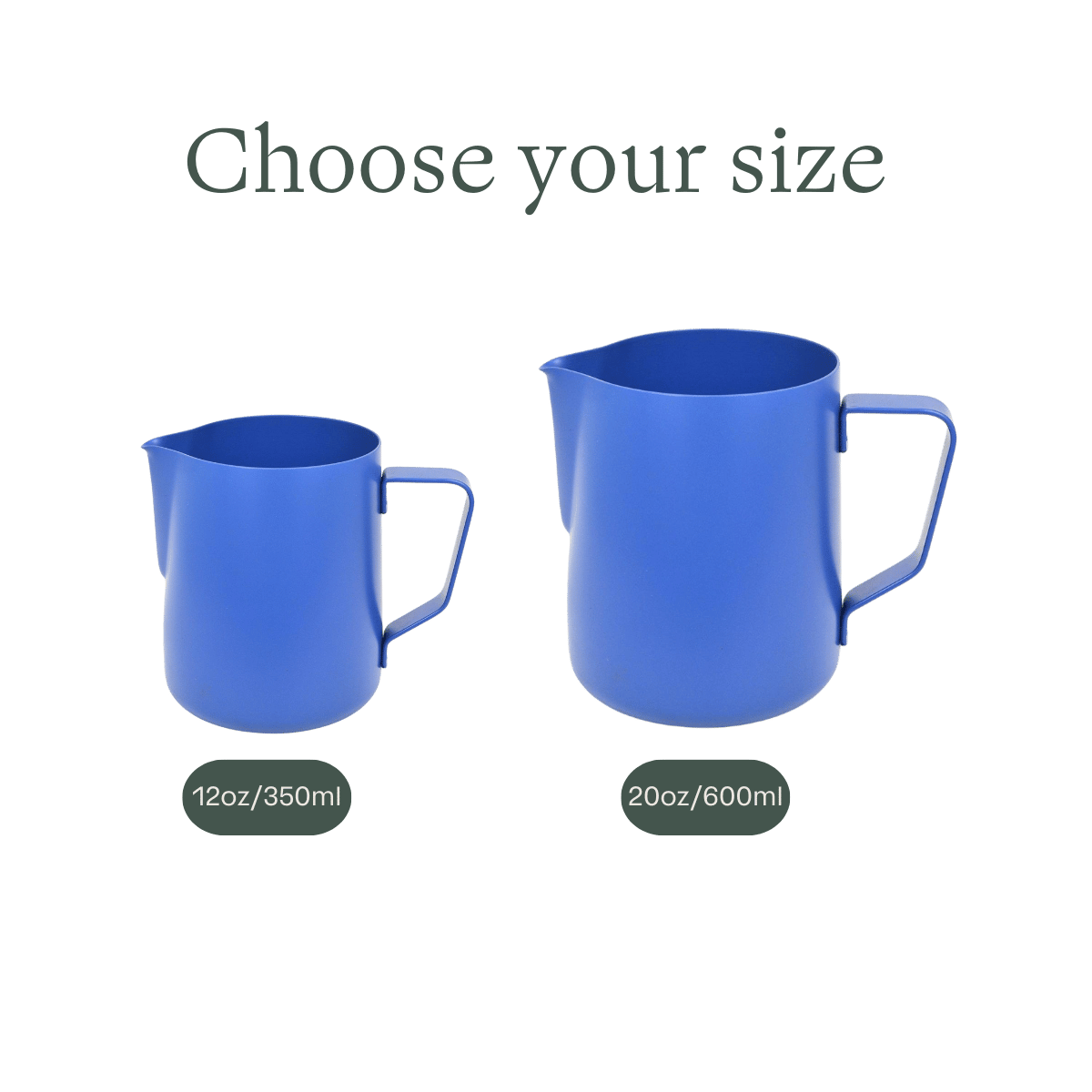 Rhino Stealth Blue Milk Pitcher - 2 Sizes