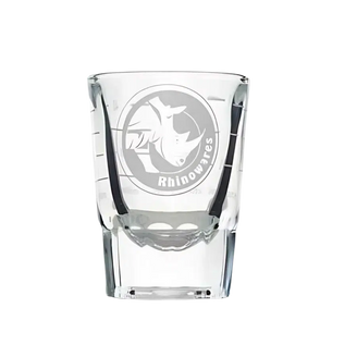 Rhino Round Shot Glass 2oz Lined